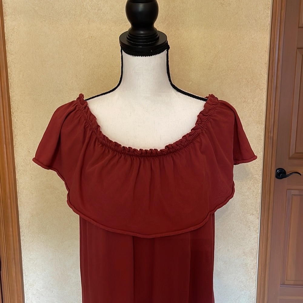 Current/Elliot The Ruffle Off The Shoulder Dress - Picture 2 of 6